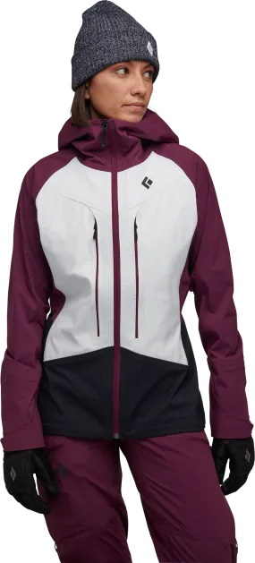 Black Diamond Women's Dawn Patrol Hybrid Shell Jacket White/Blackberry/Black | Buy Black Diamond Women's Dawn Patrol H