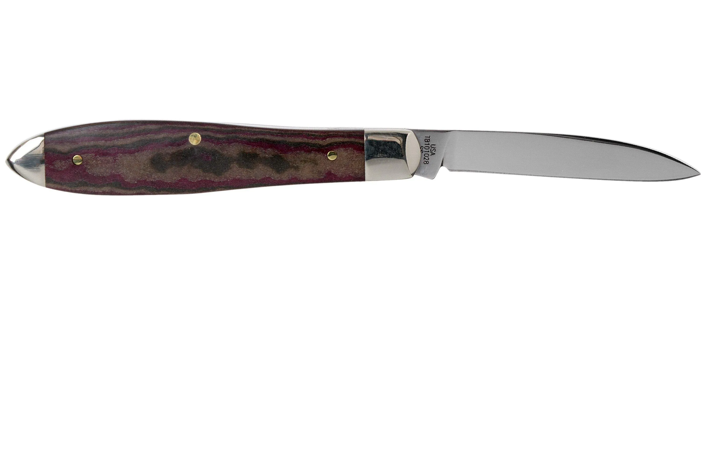 Case Tear Drop Bose Rustic Red Richlite, 13627, TB101028 SS pocket knife