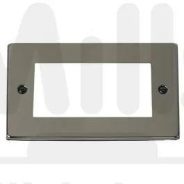 Double Gang Faceplate Black Nickel Finish
