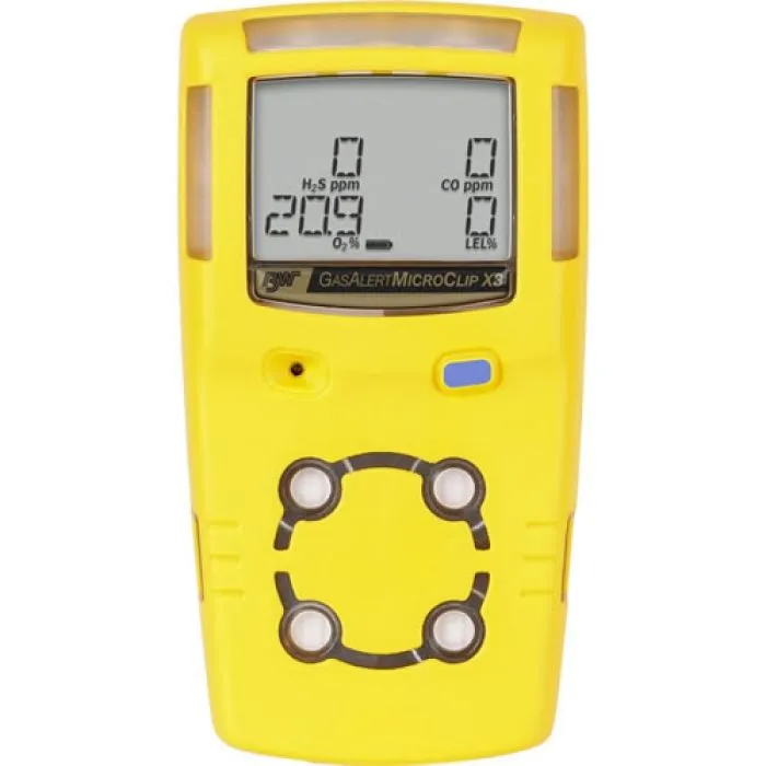 Honeywell BW MicroClip X3 MCX3-000M-Y-NA  1-Gas Detector CO  Yellow