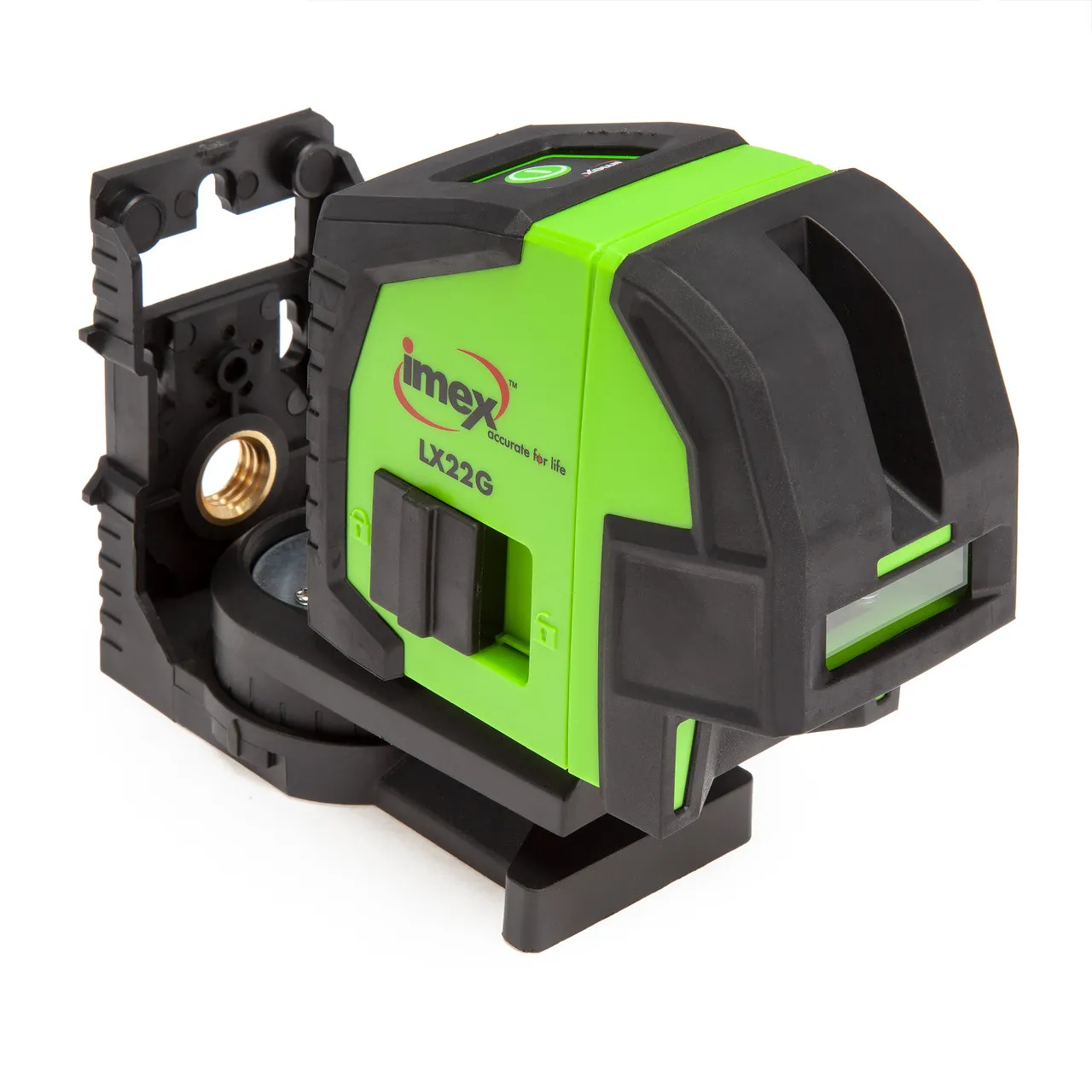 Imex LX22G Cross Line Plumb Green Laser Level with Magnetic Bracket in Case