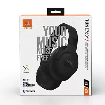 JBL Tune 760 Noise Cancelling Over-Ear Headphones- Black | Kaleidoscope