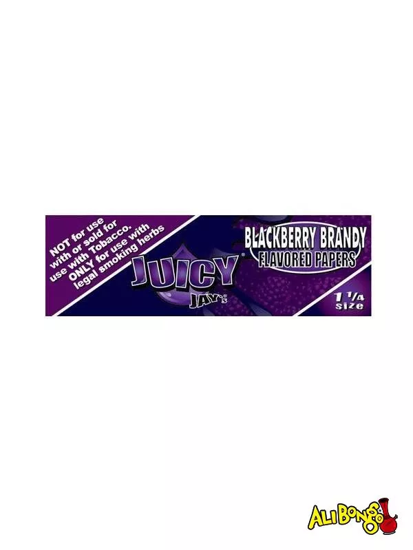 Juicy Jay's 1.25 Size Blackberry Brandy Flavoured Rolling Papers