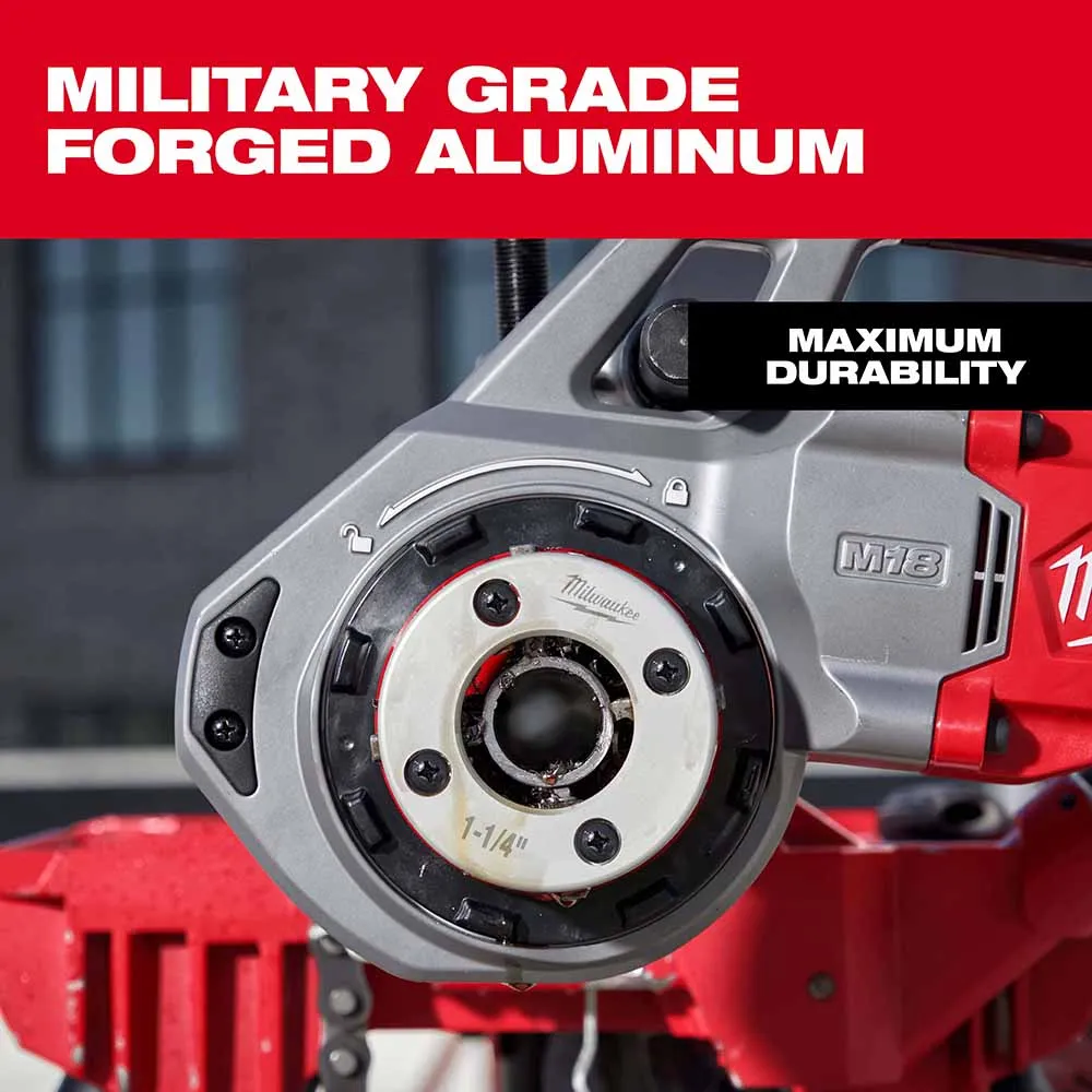 Milwaukee 48-36-1309 Compact 1" Alloy NPT Portable Pipe Threading Forged Aluminum Die Head